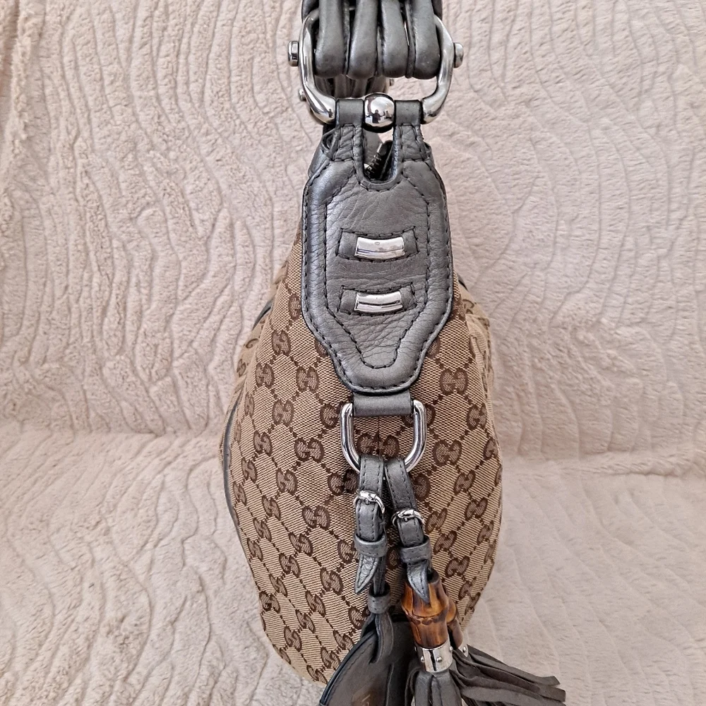 Gucci Monogram Horsbit Hobo Bag - Picture 6 of 12